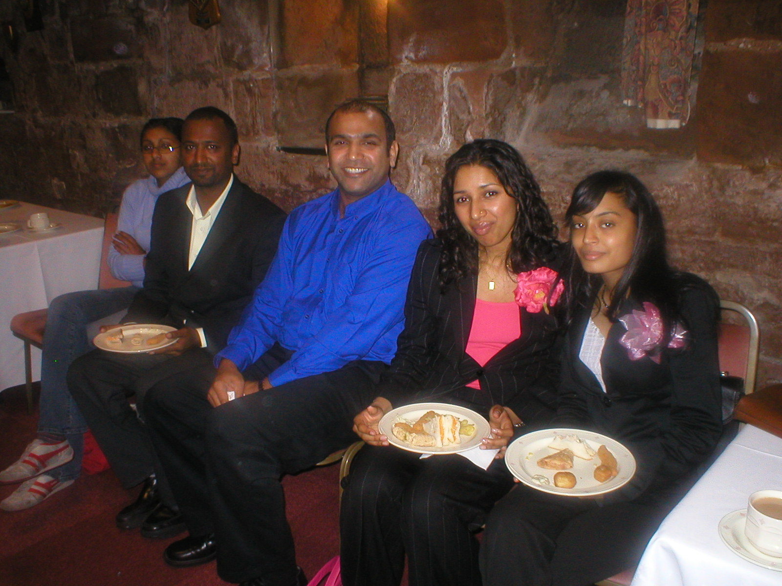 Isaac Hamza, Editor for the Asian Times (centre) with other conference participants
